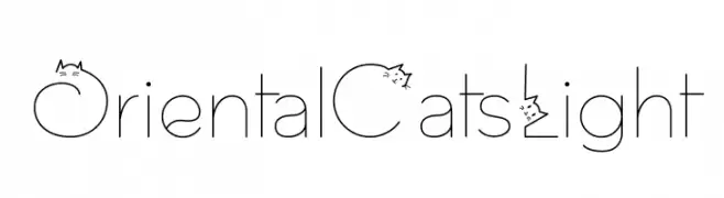 Oriental Cats Light  Frei Schriftart Herunterladen