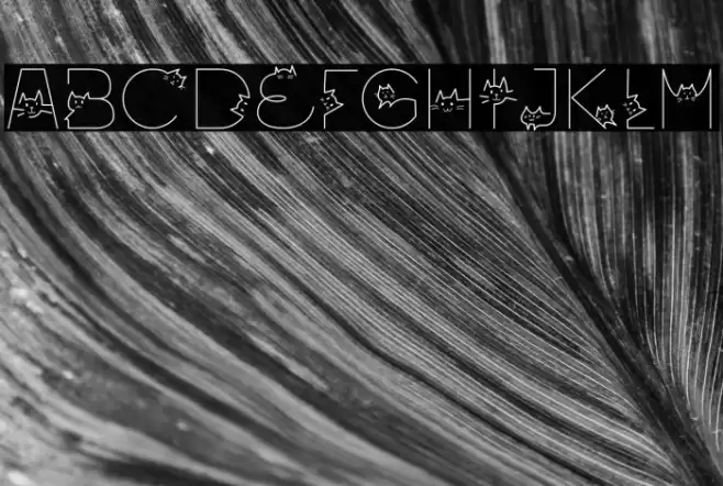 Oriental Cats Light Font examples