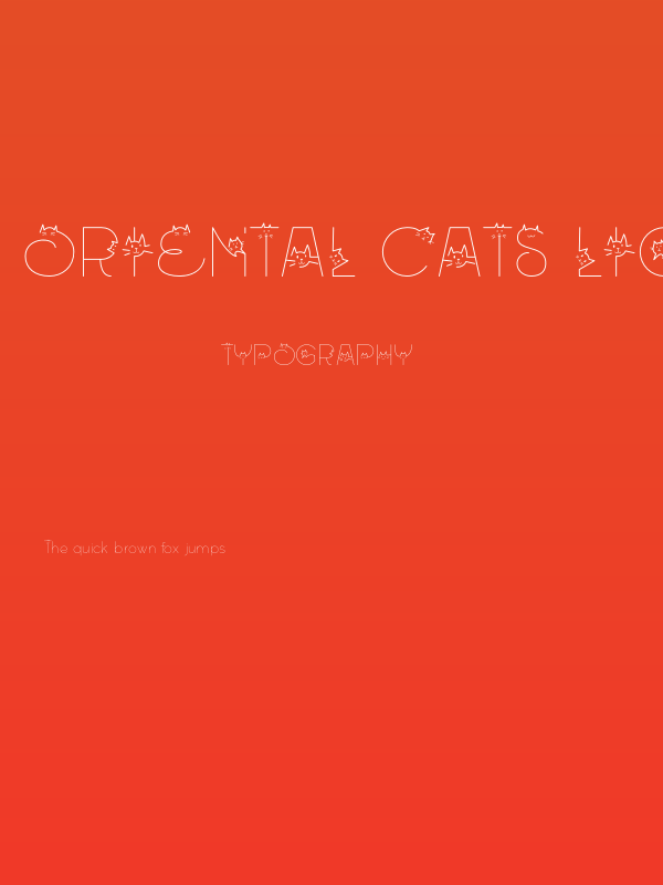 Oriental Cats Light Poster