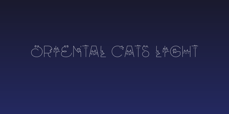 Oriental Cats Light Social Header