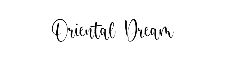 Oriental Dream  Frei Schriftart Herunterladen
