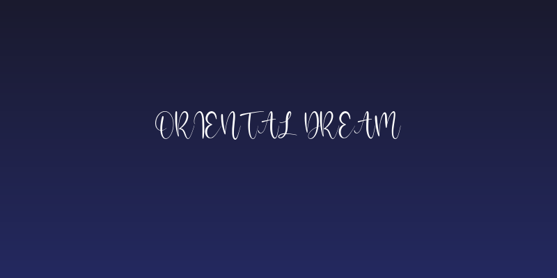 Oriental Dream Social Header