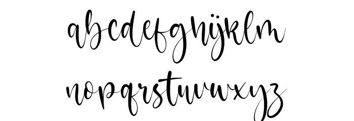 Oriental Dream Font LOWERCASE