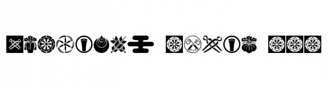 Oriental Icons III  Frei Schriftart Herunterladen