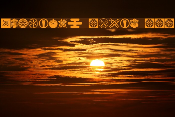 Oriental Icons III Font examples