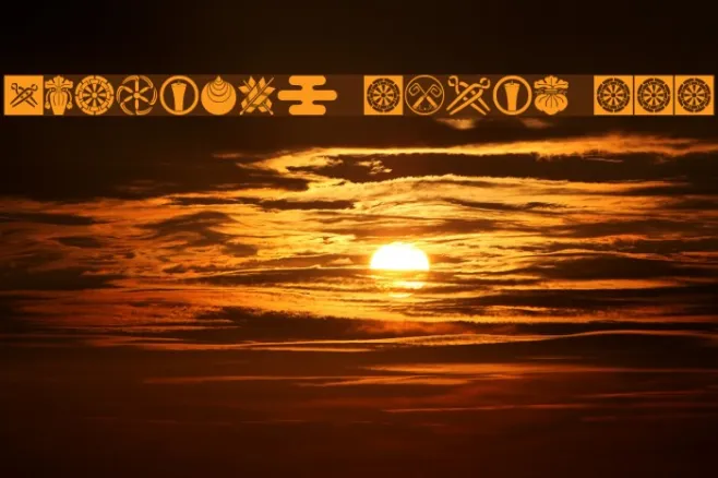 Oriental Icons III Example 1
