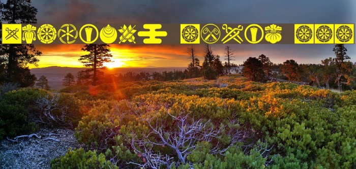 Oriental Icons III Font examples