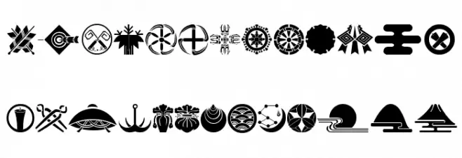 Oriental Icons III 字体 小写