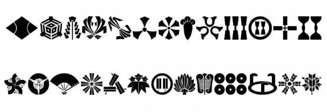 Oriental Icons II Fuentes MINÚSCULAS