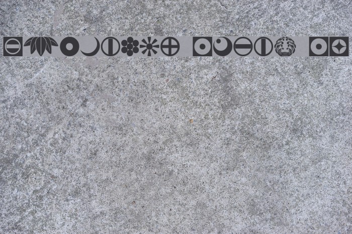 Oriental Icons IV Font examples