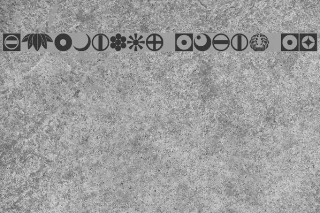 Oriental Icons IV Font examples