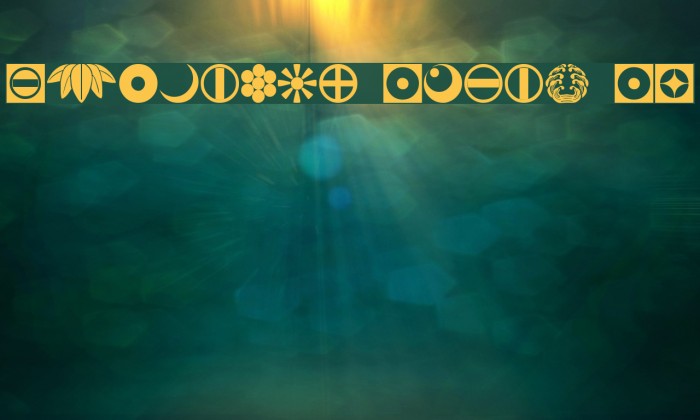 Oriental Icons IV Font examples