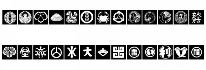 Oriental Icons フォント 大文字