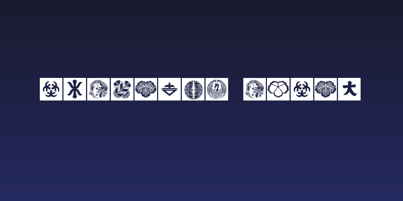 Oriental Icons Social Header