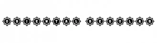 Oriental Regular  Frei Schriftart Herunterladen