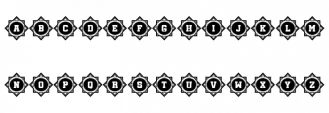 Oriental Regular Font Litere mari