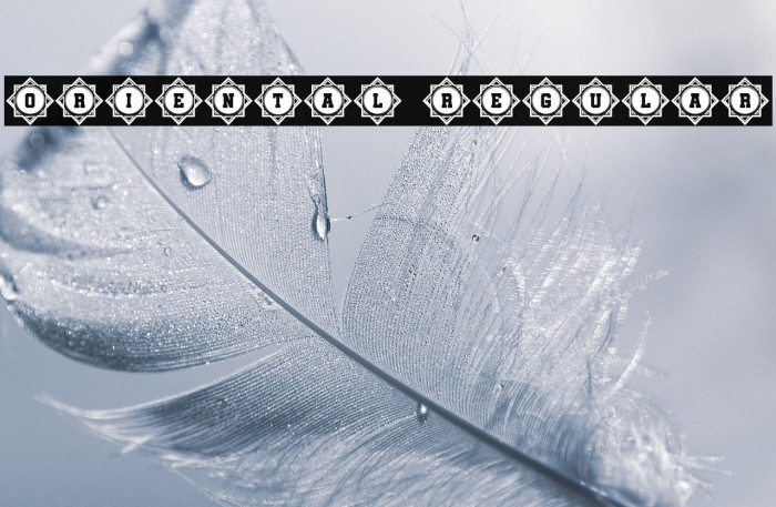 Oriental Regular Example 1