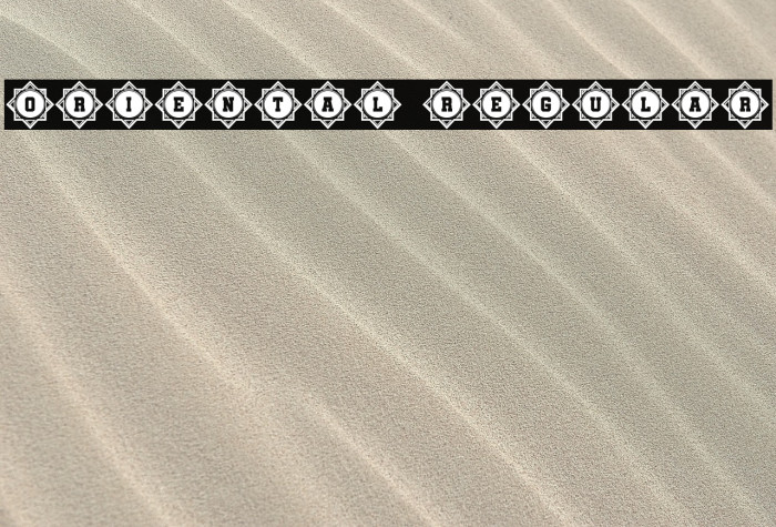 Oriental Regular Example 3