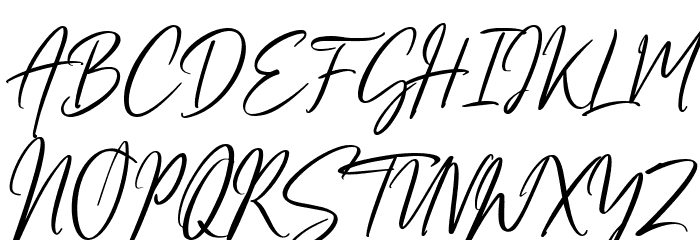 OriflameScript 字体 大写