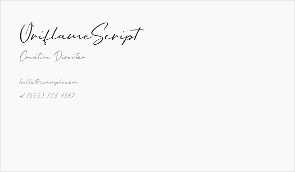 OriflameScript Business Card