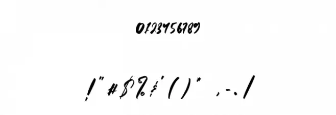 Origa Script Font Alte caractere