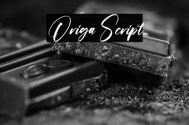 Origa Script Font examples