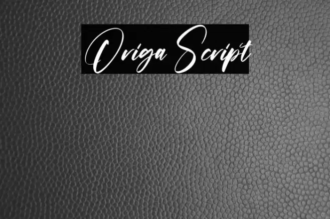 Origa Script Font examples