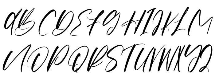 OrigaScript-Regular Font UPPERCASE