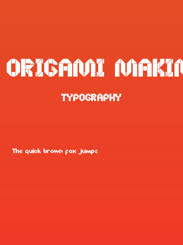 Origami Making Poster