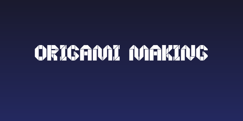 Origami Making Social Header