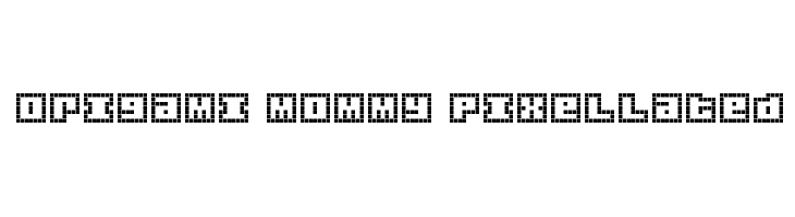 Origami Mommy Pixellated Font