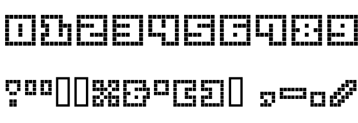 Origami Mommy Pixellated Font OTHER CHARS