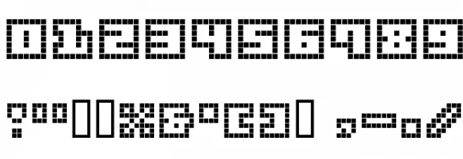 Origami Mommy Pixellated Font Alte caractere