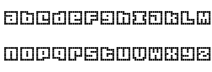 Origami Mommy Pixellated Font LOWERCASE