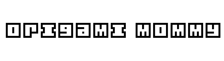 Origami Mommy Font