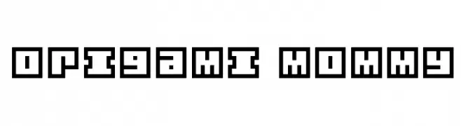 Origami Mommy  Fuentes Gratis Descargar
