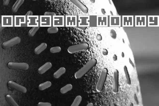 Origami Mommy Schriftart examples