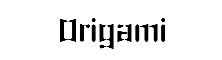 Origami  नि: शुल्क फ़ॉन्ट्स डाउनलोड
