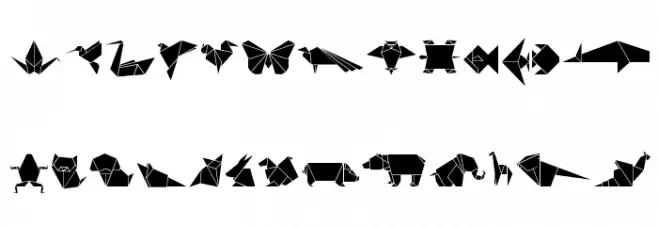 OrigamiBats Fonte MAIÚSCULAS