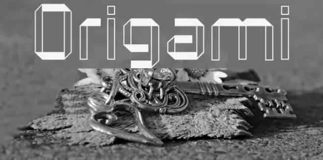 Origami Font examples