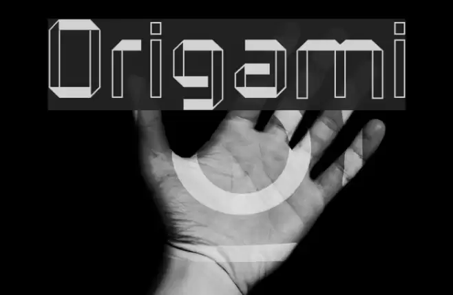 Origami Font examples