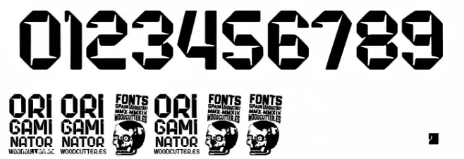 Origaminator Font OTHER CHARS