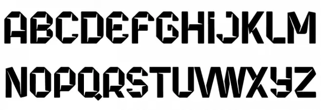 Origaminator Font UPPERCASE