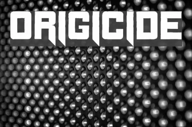 Origicide Font examples