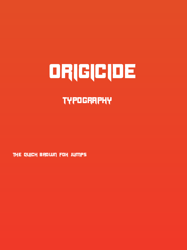 Origicide Poster