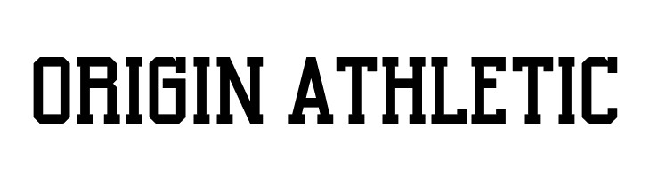 Origin Athletic  font caratteri gratis