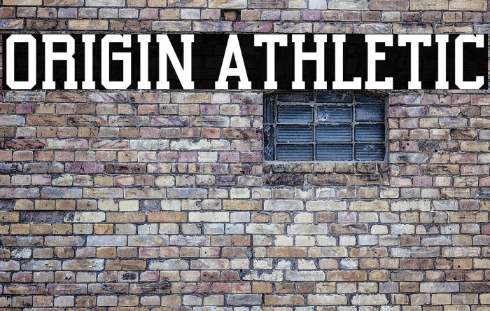 Origin Athletic फ़ॉन्ट examples