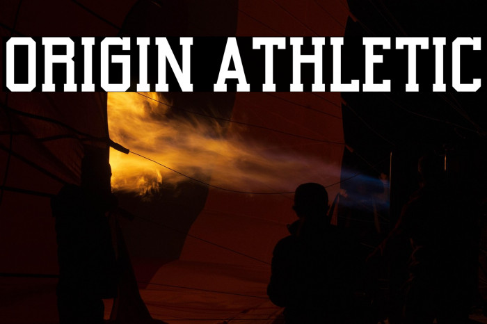 Origin Athletic फ़ॉन्ट examples
