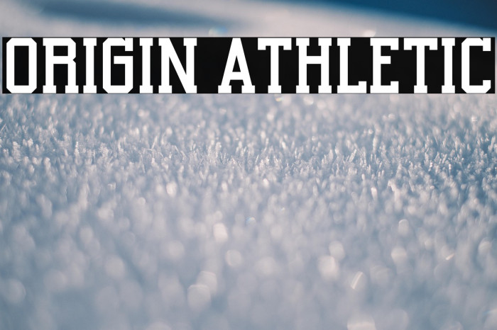 Origin Athletic फ़ॉन्ट examples
