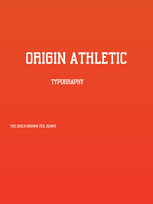 Origin Athletic Poster